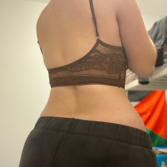 brown lacy bralette top - Picture 2 of 2
